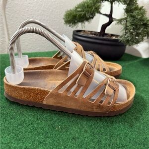 Birkenstock Tan Suede Women's Sandals